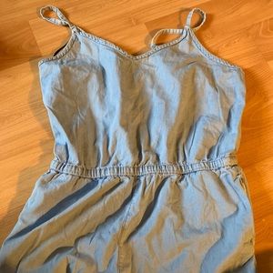 Denim romper